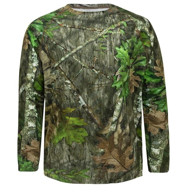 Fishing Hunting Jungle Camouflage Crewneck Shirt