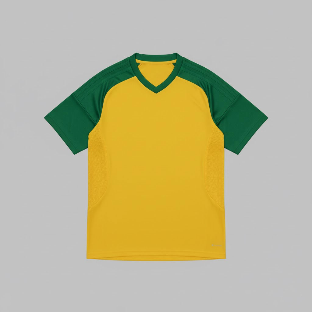 The Stunner | Samba Performance Football Jersey (Gold/Green)