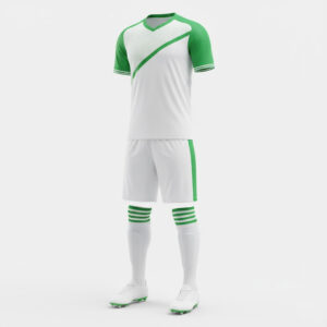 The Stunner | Apex Field Performance Football Kit (White/Green)