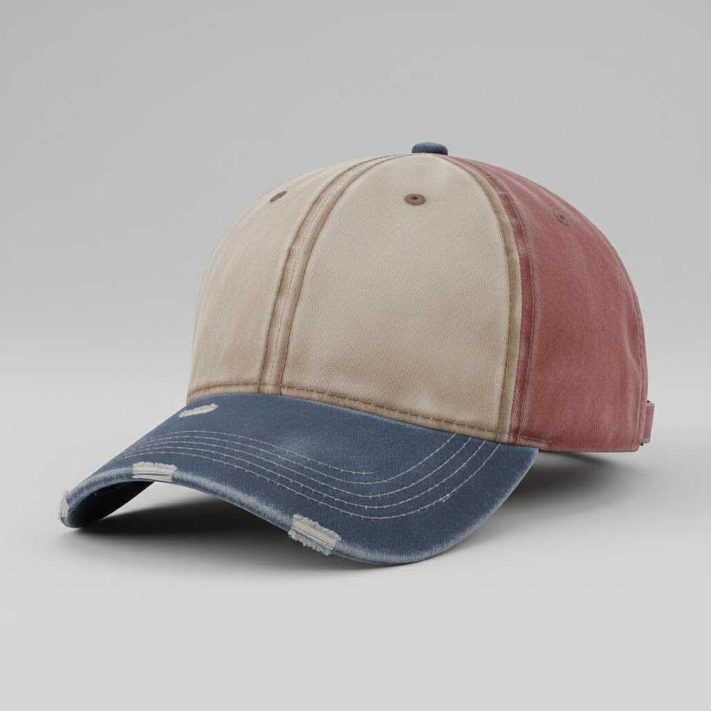 The Stunner | Vintage Patchwork Distressed Baseball Cap