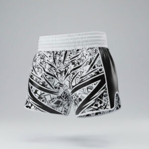 Stunner Wears Apex Rush Fight Shorts | Monochrome Geometric