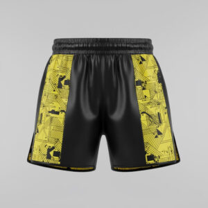Stunner Wears Gridlock Tactical Fight Shorts | Black & Neon Yellow