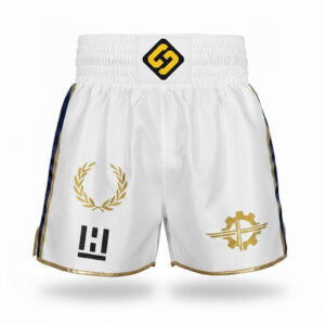 Stunner Wears Prestige Championship Trunks | White and Gold Edition