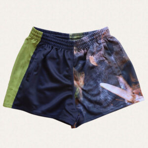 Custom Footy Shorts OEM ODM Sublimated Australian Football Teamwear Drawstring Knitted Mid Quick Dry Athletic Shorts